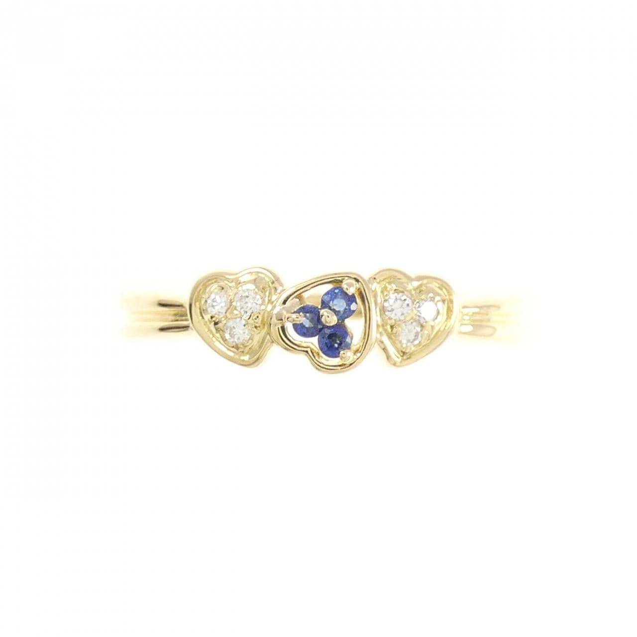 K18YG サファイヤ リング 0.05CT