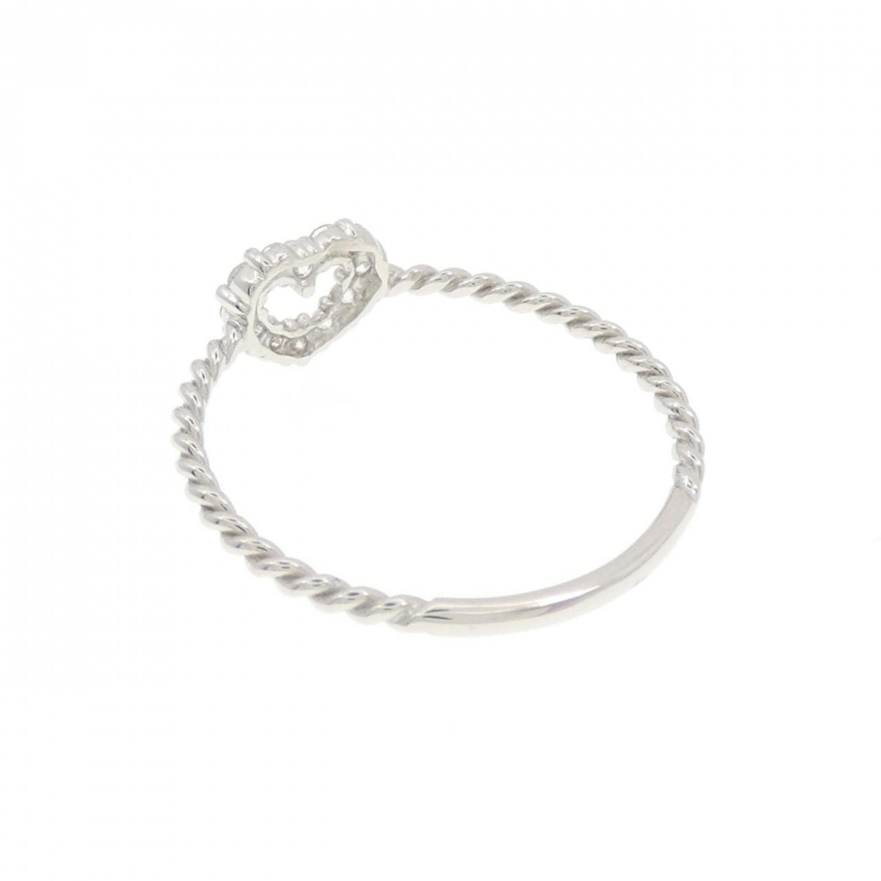 【リメイク】PT900 ハート ダイヤモンド リング 0.10CT