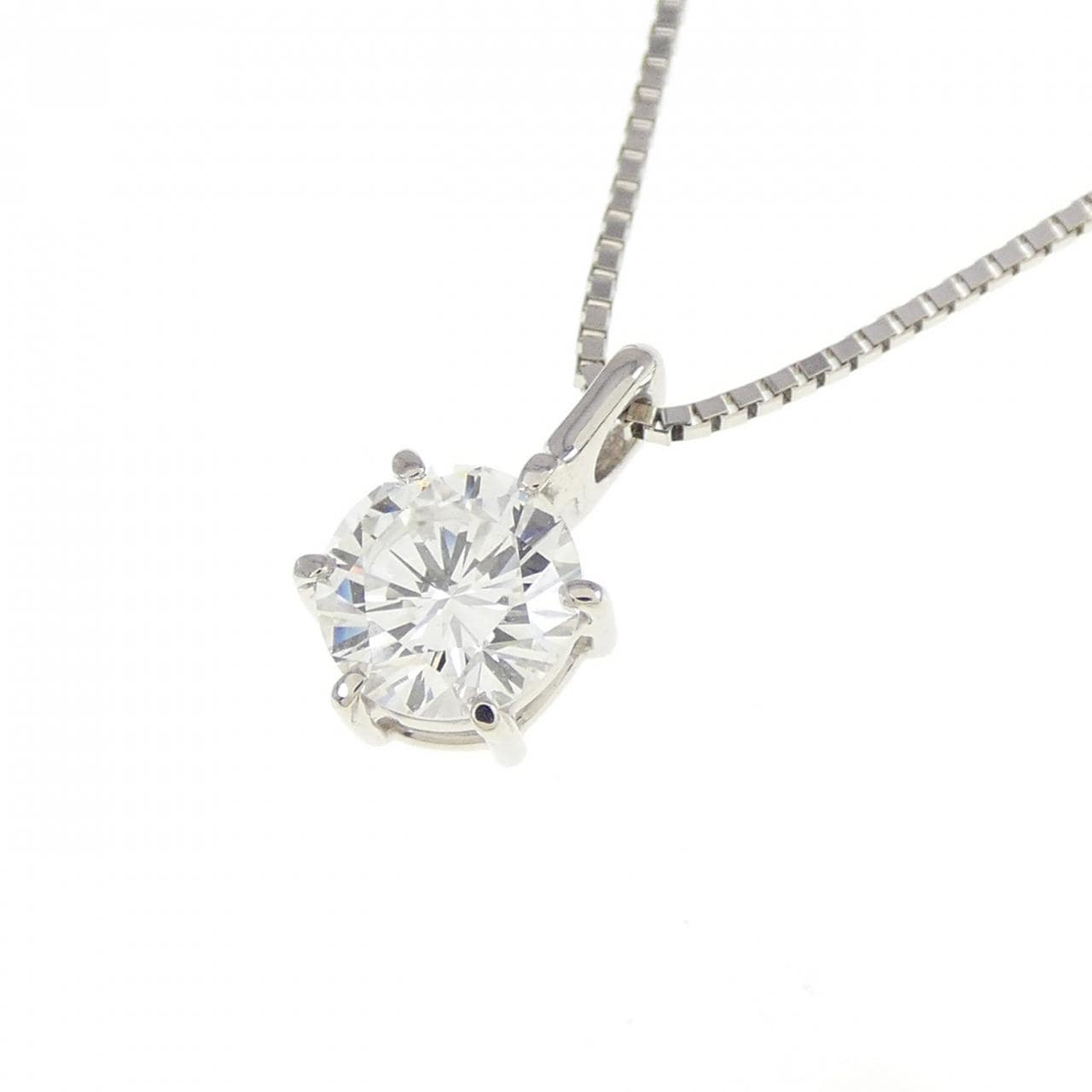 PT/PT850 ダイヤモンド ネックレス 0.531CT F VS2 VG