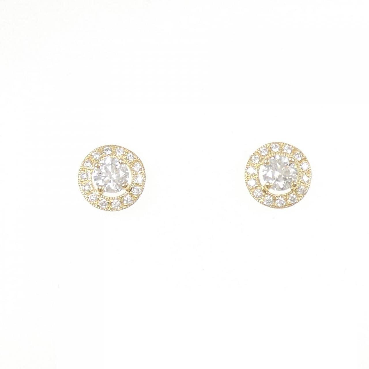 【リメイク】K18YG/ST ダイヤモンド ピアス 0.306CT 0.314CT G VS2 3EXT H&C