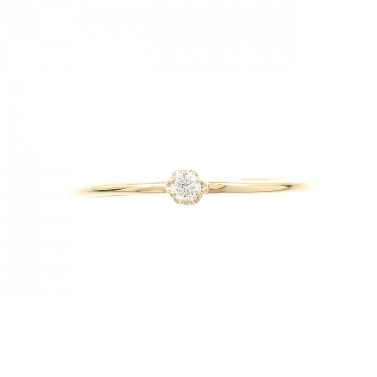【リメイク】K18YG ダイヤモンド リング 0.03CT