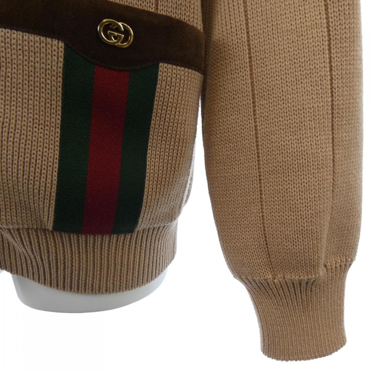 グッチ GUCCI ウェブ付きウールブレンドニットカーディガン 626349 XKBFJ カーディガン