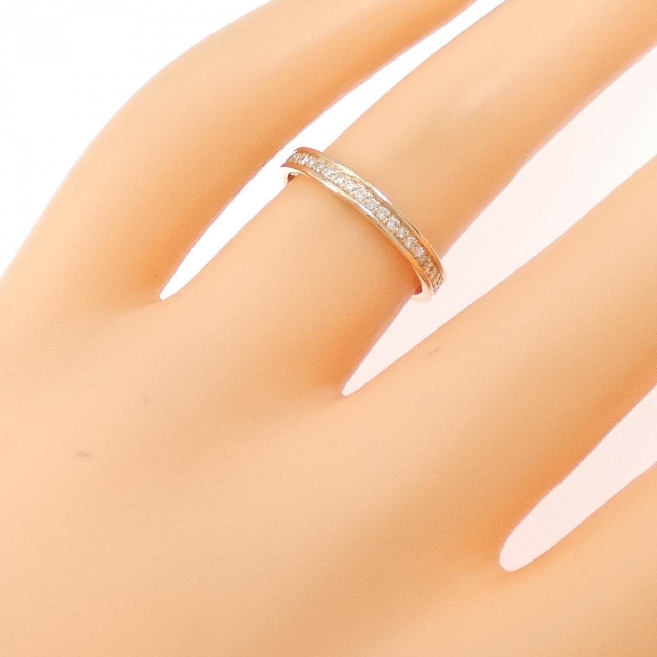 K18PG フルエタニティ ダイヤモンド リング 0.30CT