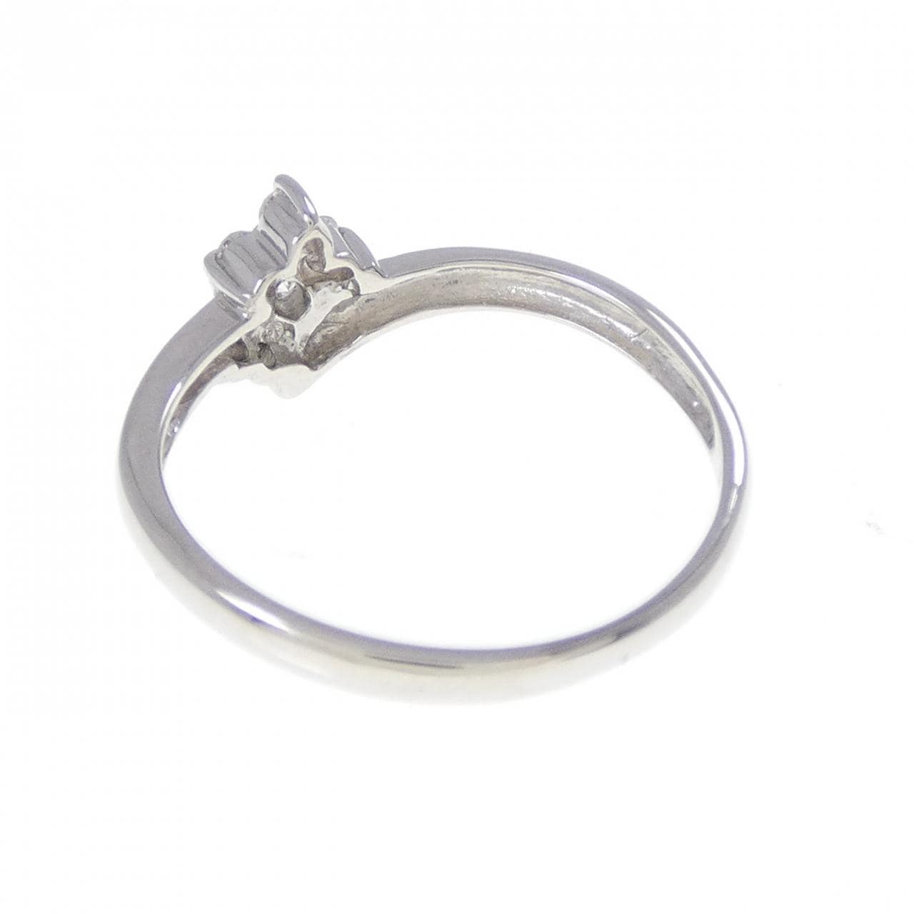 PT900 フラワー ダイヤモンド リング 0.10CT