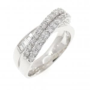 K18WG ダイヤモンド リング 1.00CT