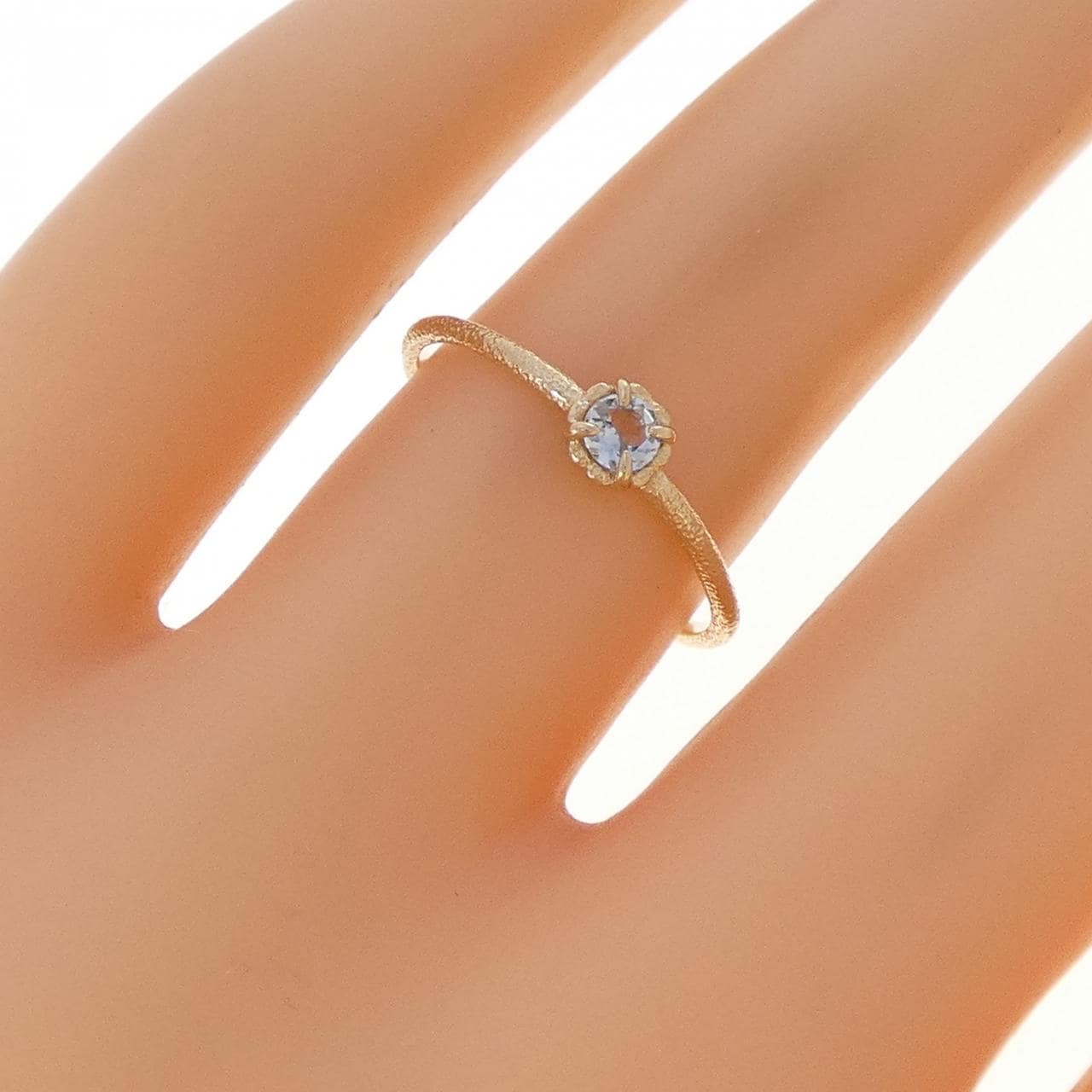 K10YG アクアマリン リング