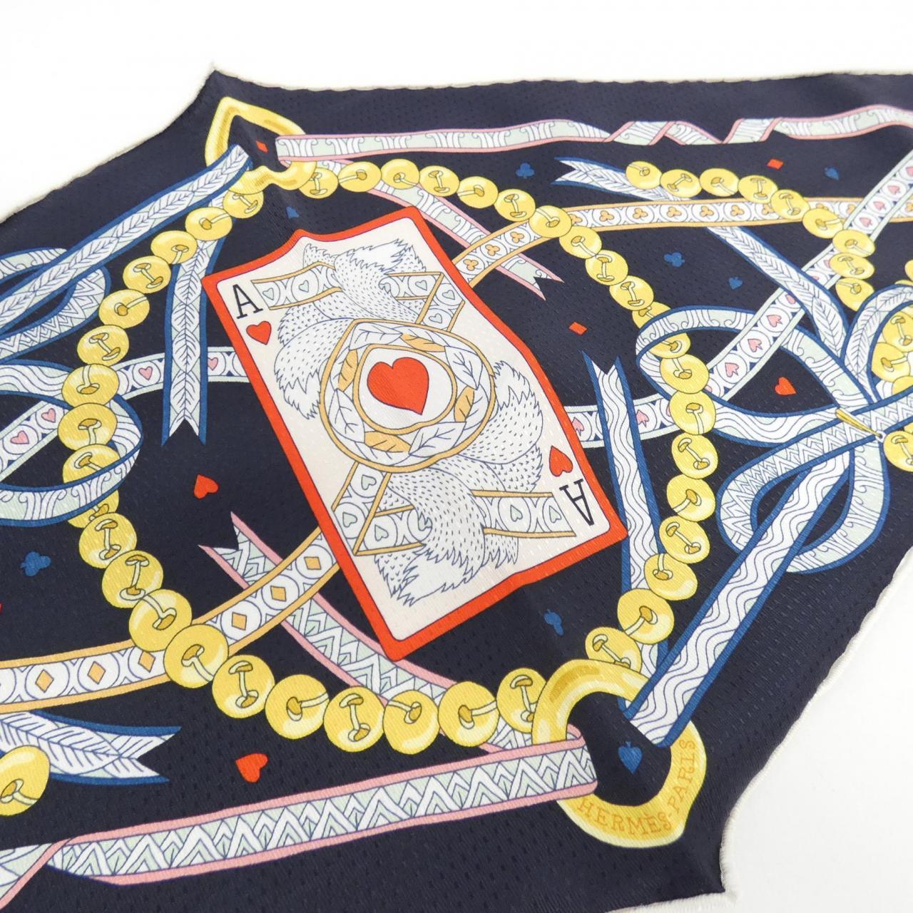 [Unused items] HERMES DAMA DE COEUR Rosange Pique 803959S Scarf