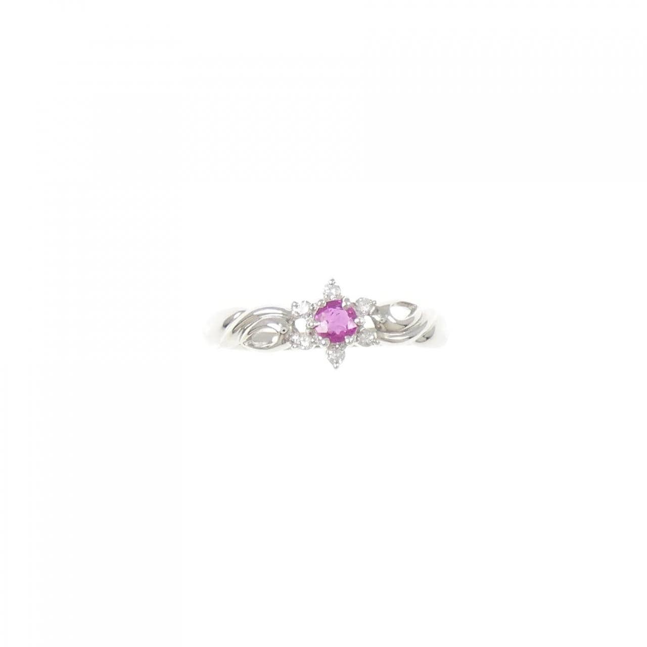 PT900 ルビー リング