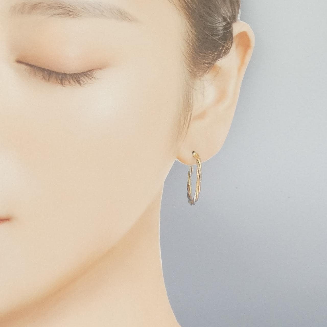 14KTスリーカラー ピアス