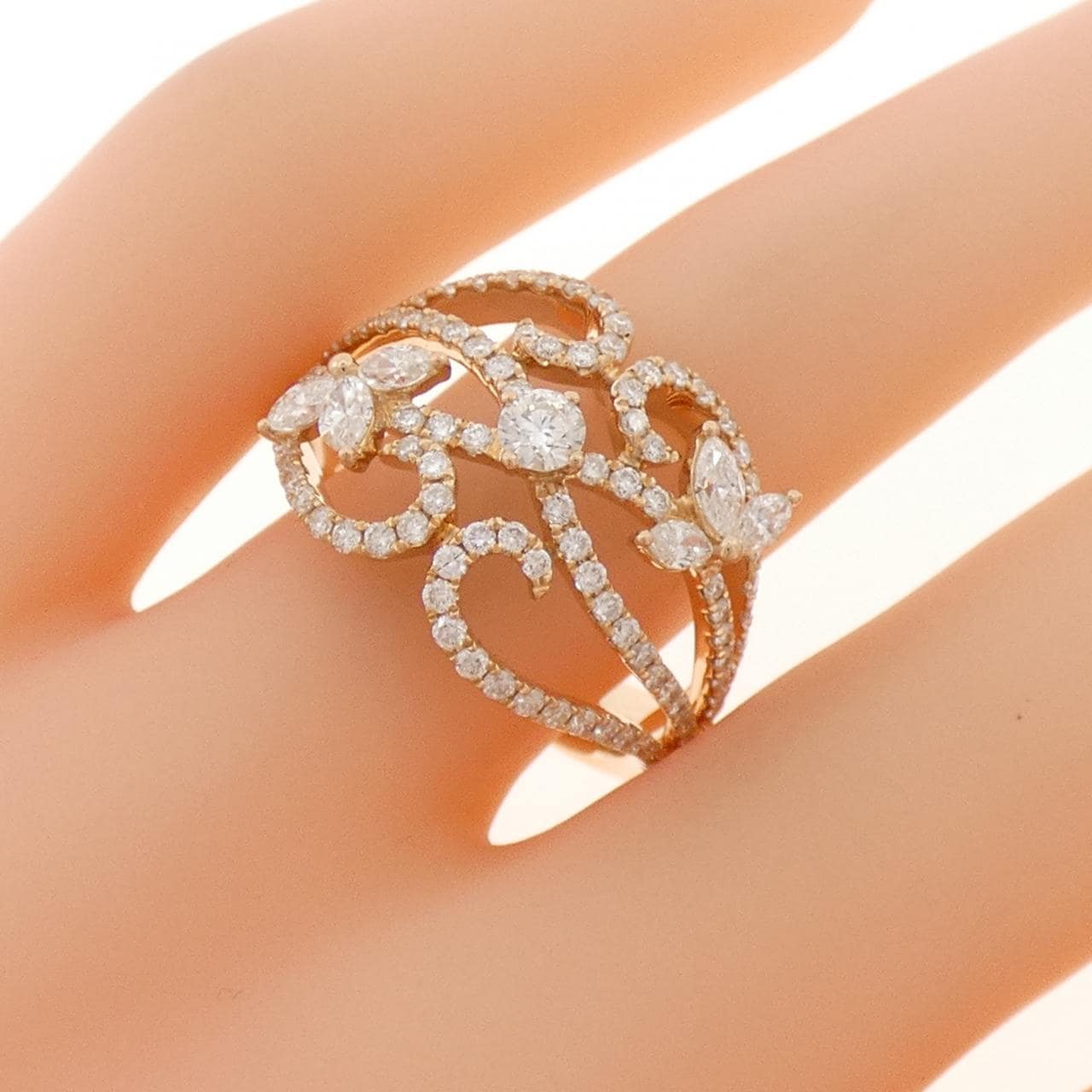 750PG ダイヤモンド リング 1.22CT