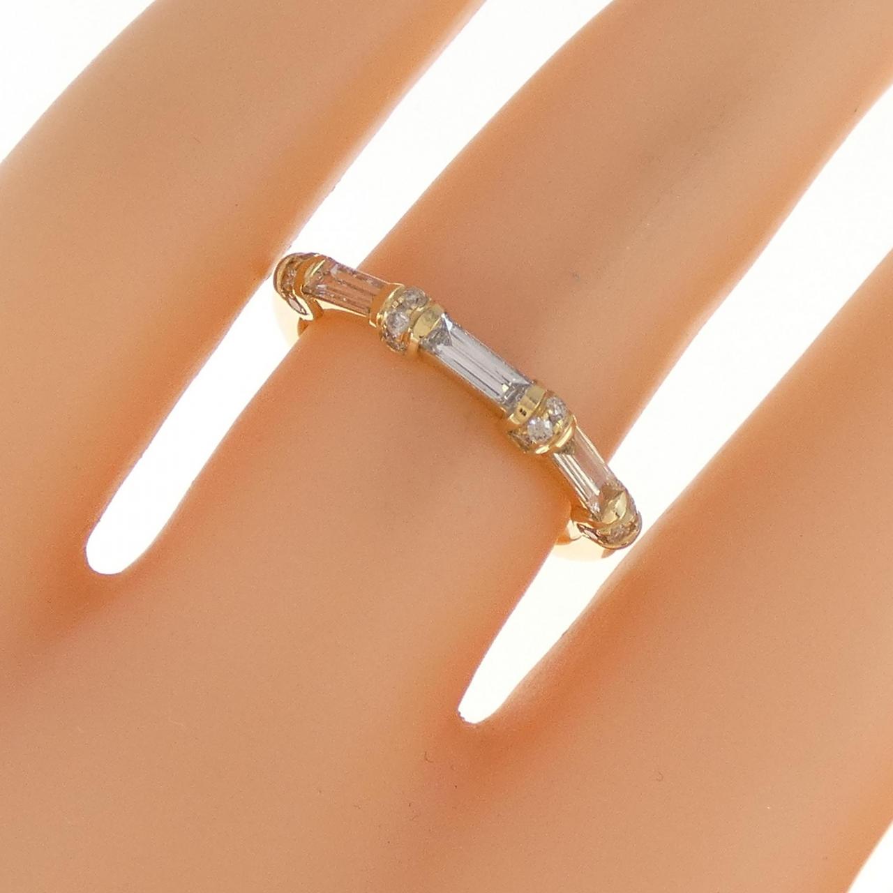 [BRAND NEW] K18YG Diamond Ring 0.29CT