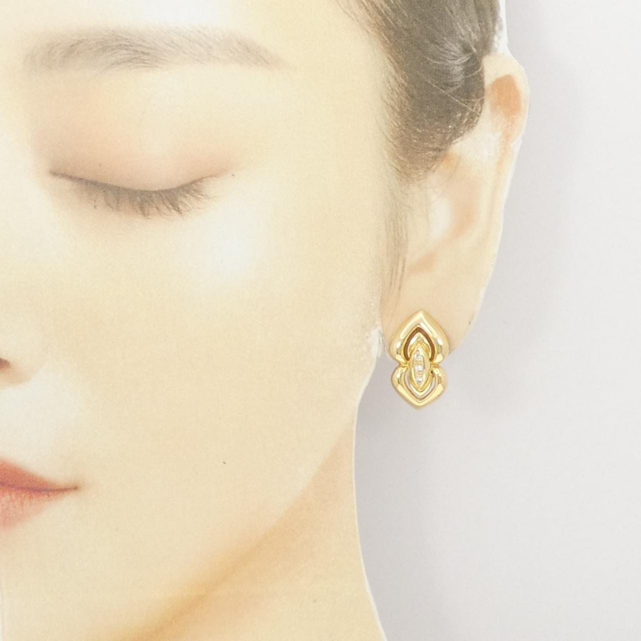 K18YG Diamond earrings 0.10CT