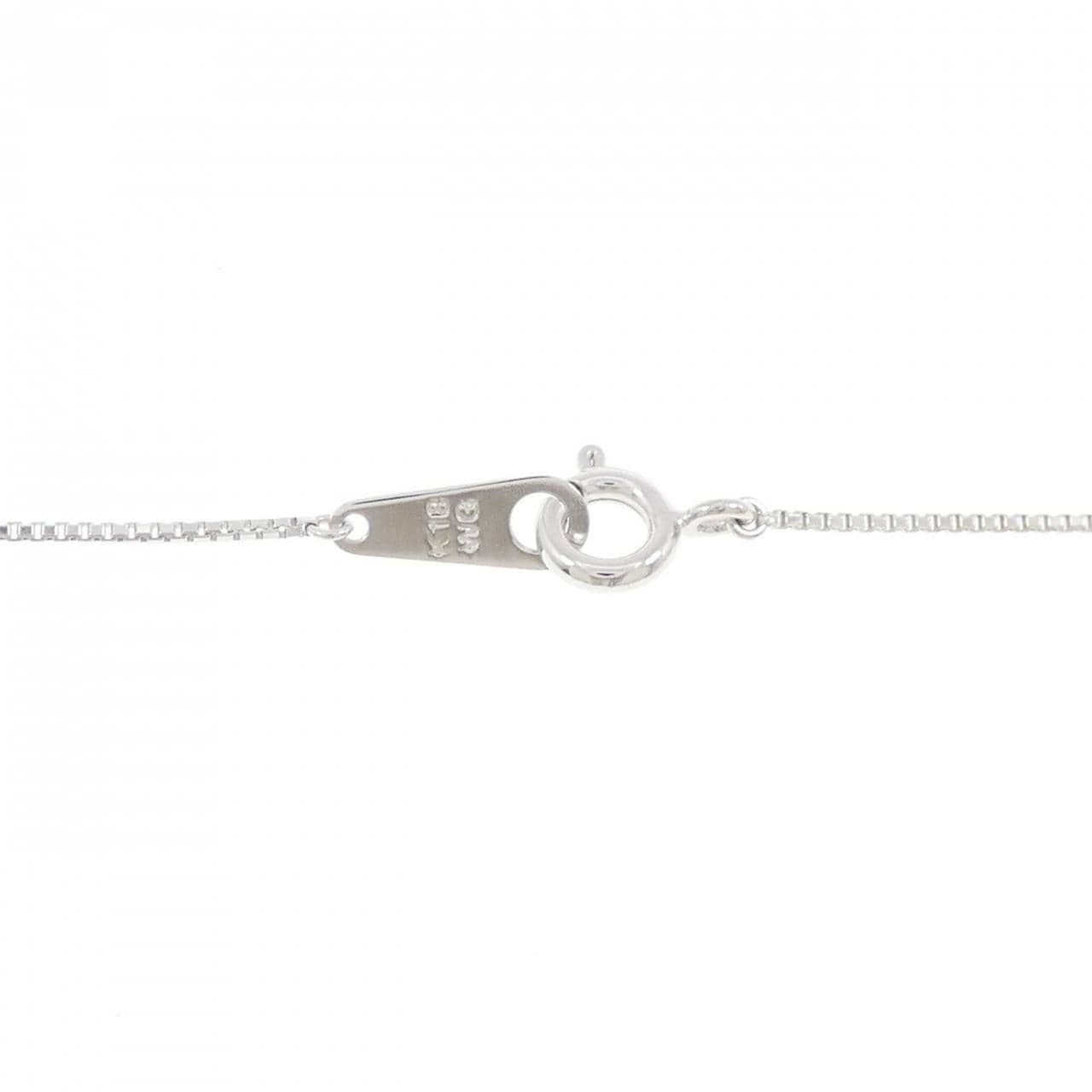 K18WG ダイヤモンド ネックレス 0.15CT