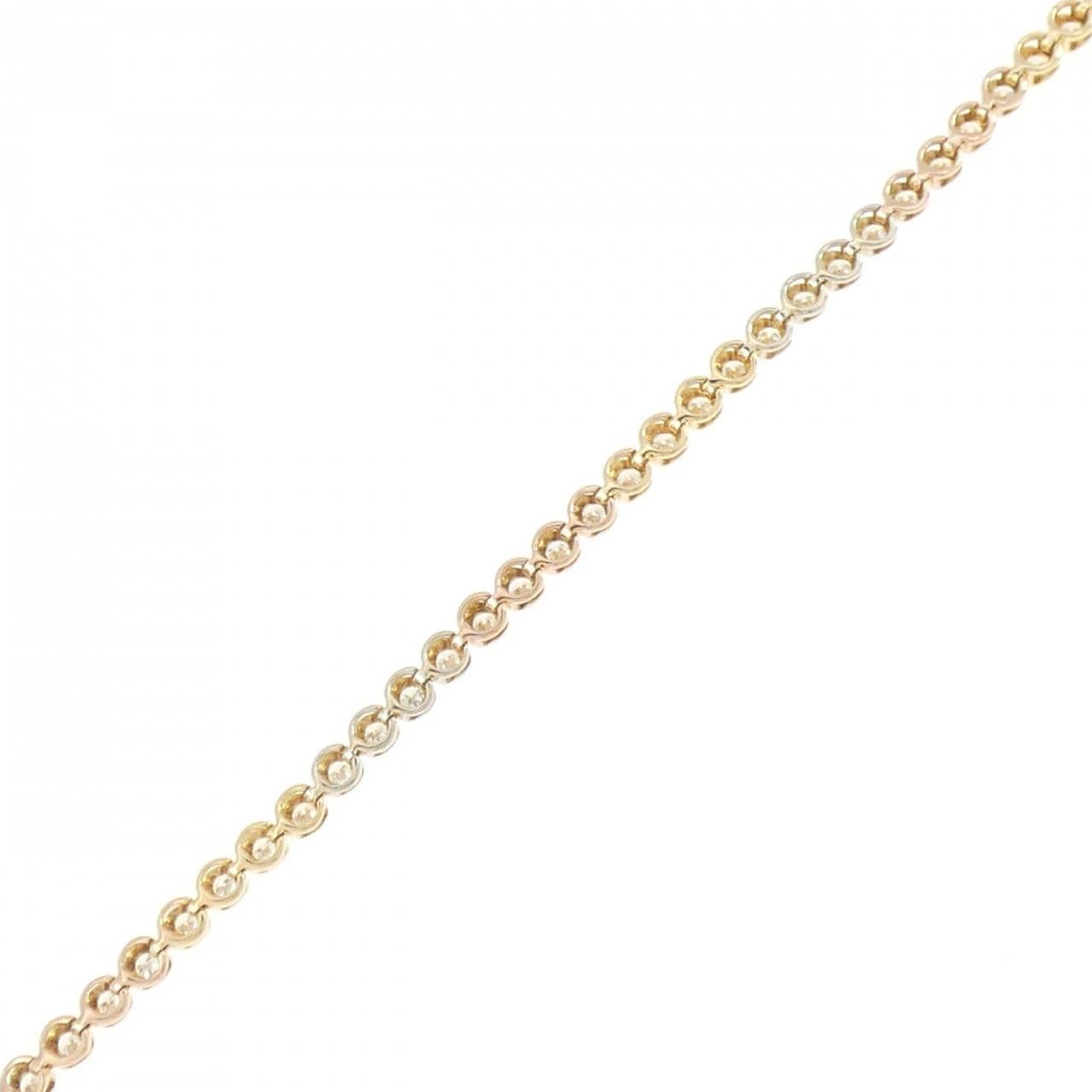 750スリーカラー ダイヤモンド ブレスレット 1.0CT