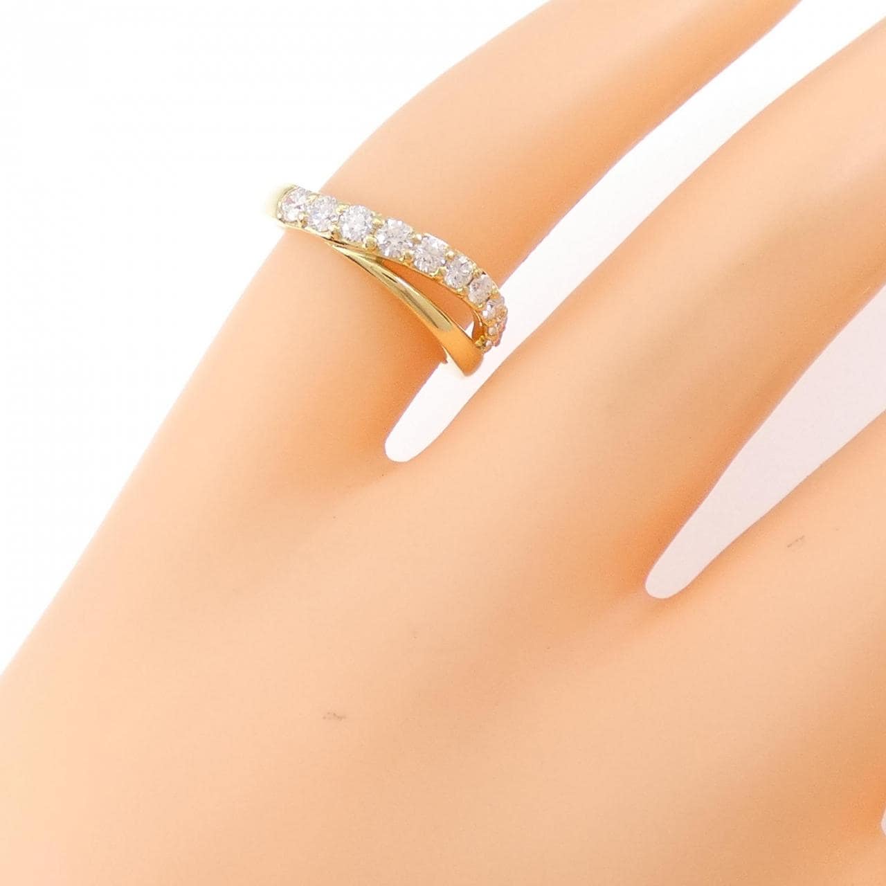 K18YG Diamond pinky ring 0.31CT