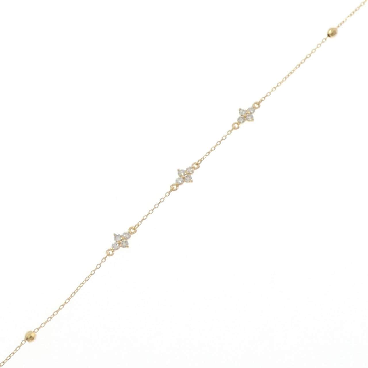 K18YG ダイヤモンド ブレスレット 0.11CT