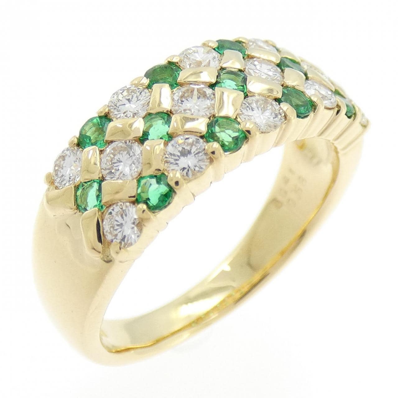 K18YG エメラルド リング 0.41CT