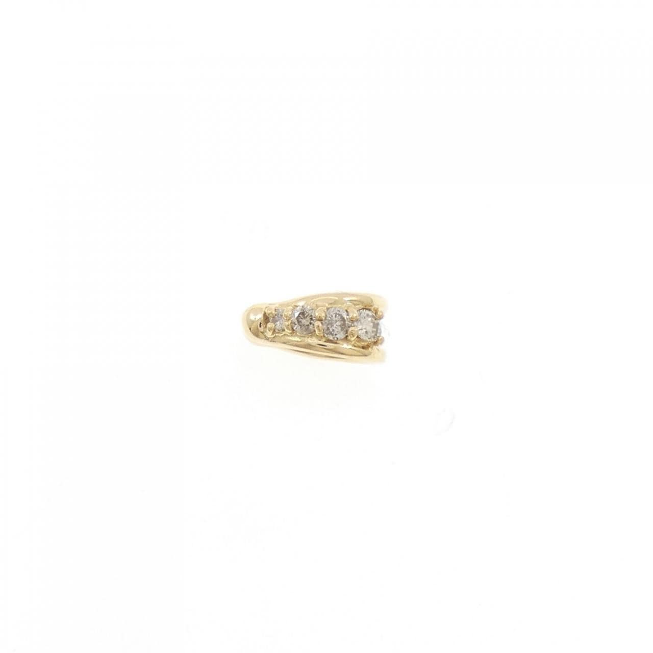 K18YG ダイヤモンド イヤーカフ 0.075CT 片耳
