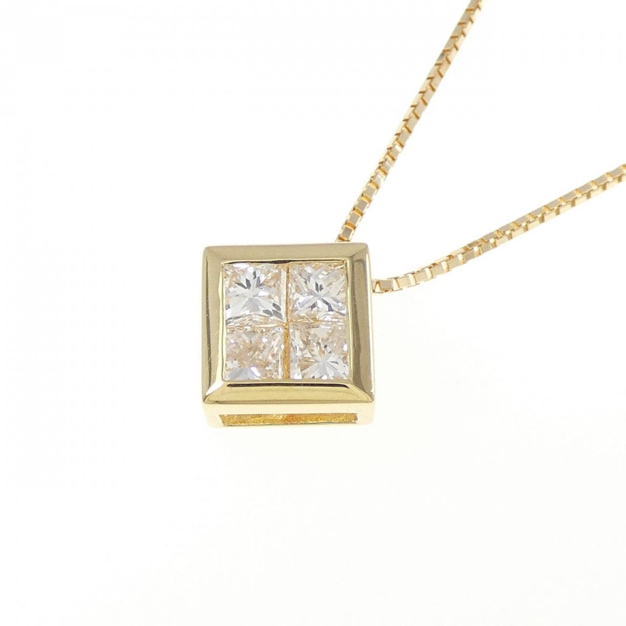 K18YG ダイヤモンド ネックレス 0.80CT