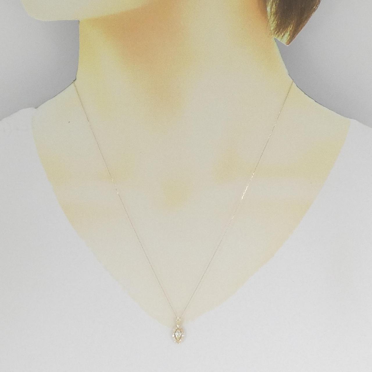 【新品】K18YG ダイヤモンド ネックレス 0.35CT