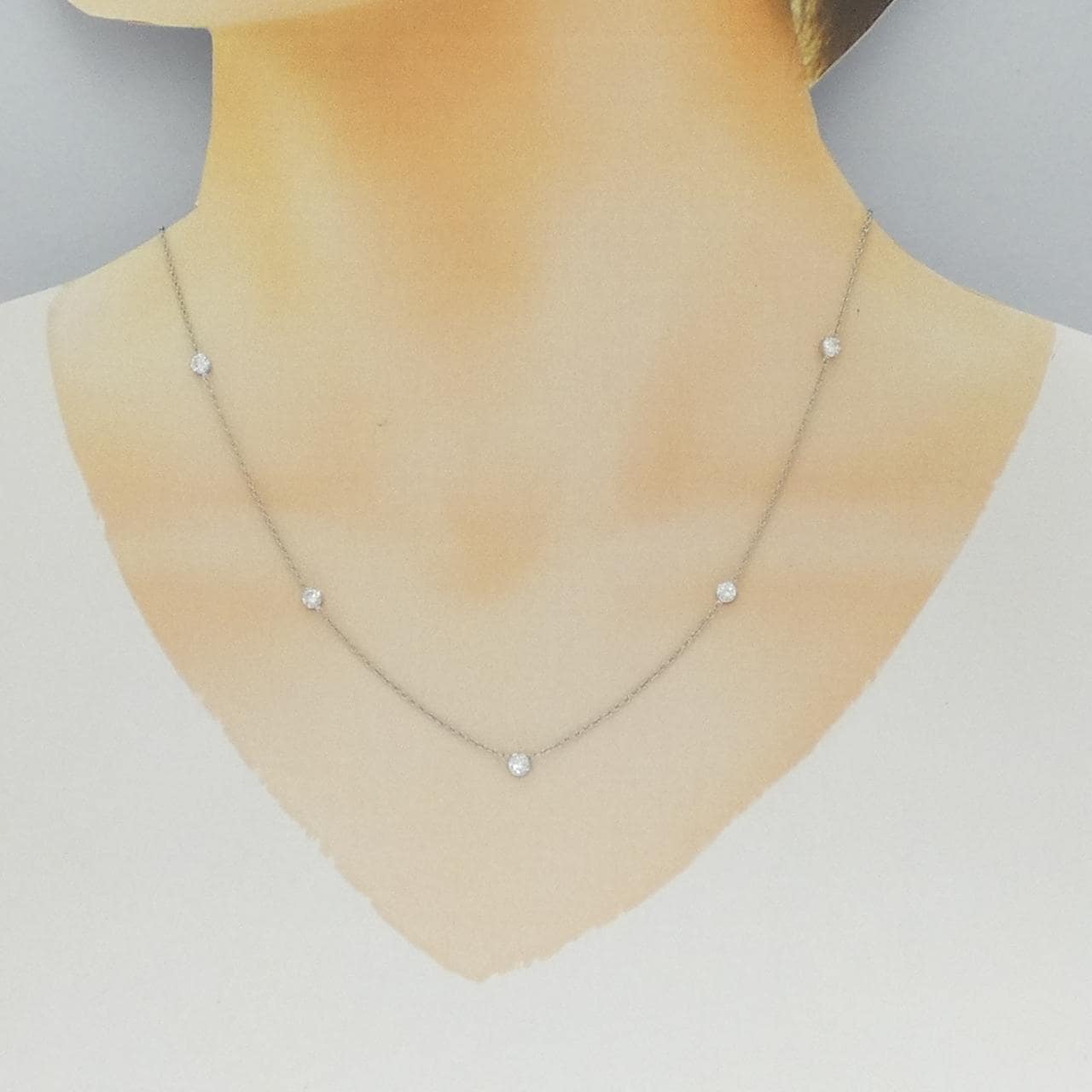 PT850 ダイヤモンド ネックレス 0.80CT