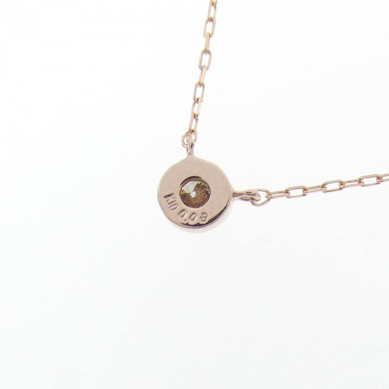 K10PG ダイヤモンド ネックレス 0.08CT