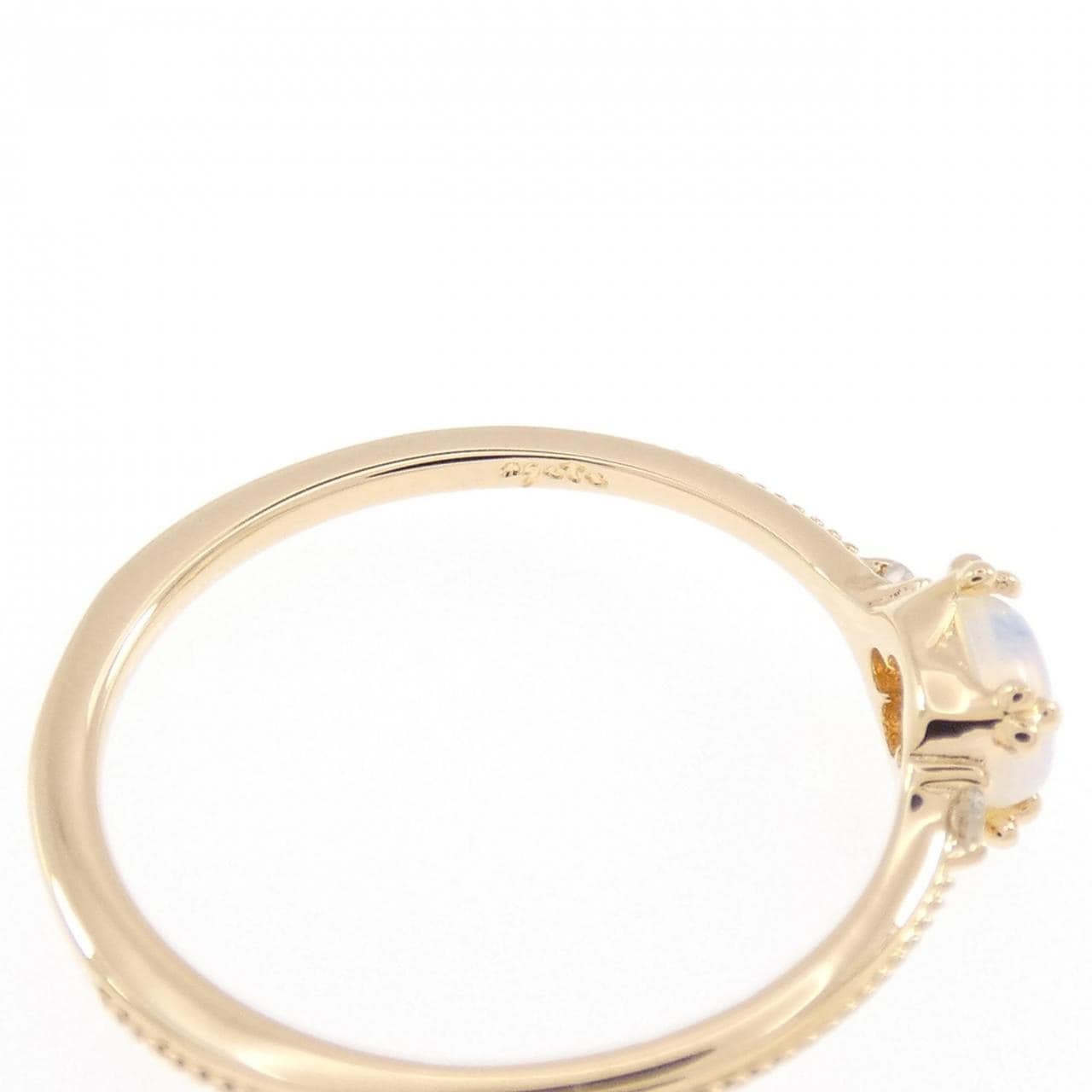 アガット オパール ピンキーリング