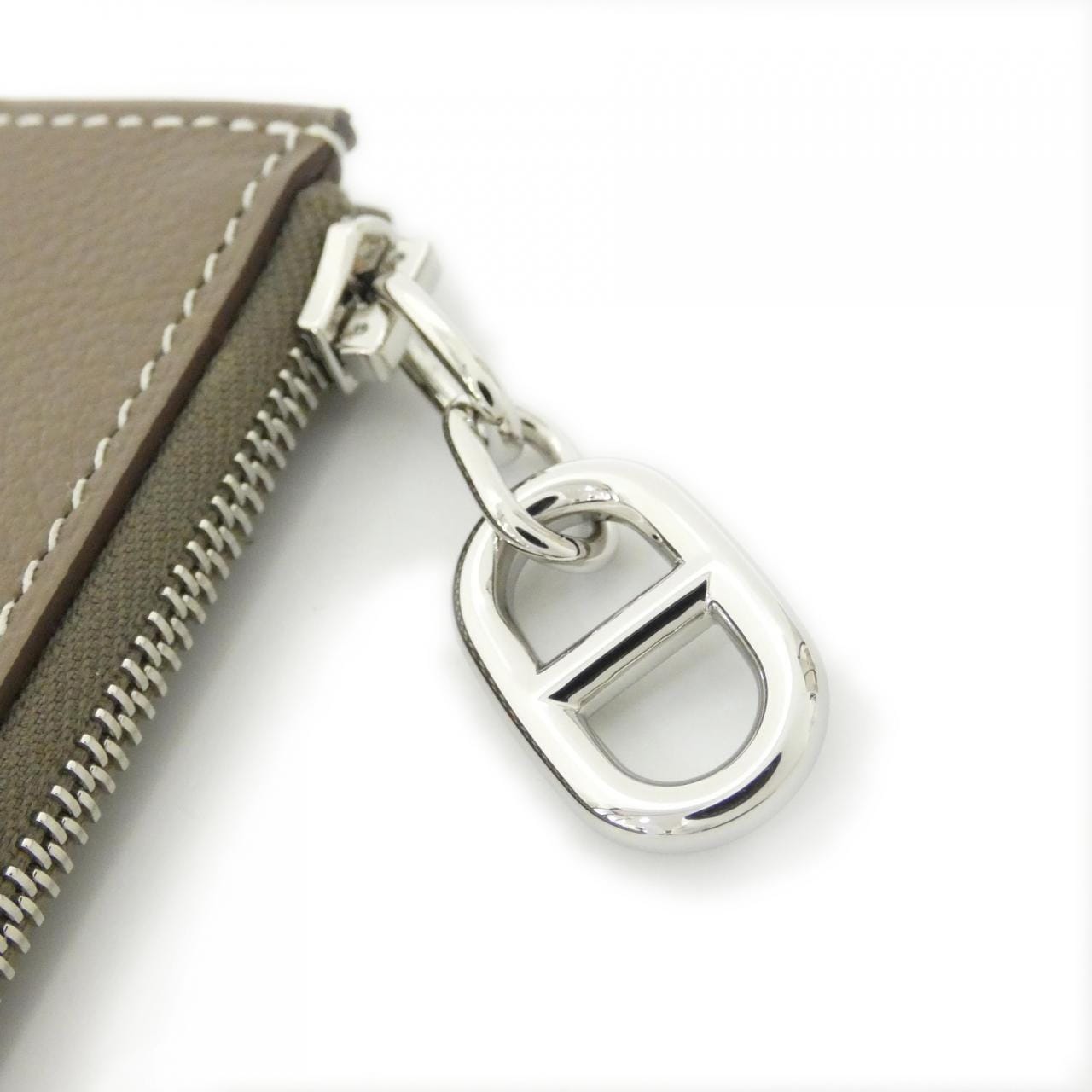 【未使用品】エルメス ジップアンゴー シェーヌ ダンクル 086311CK カードケース