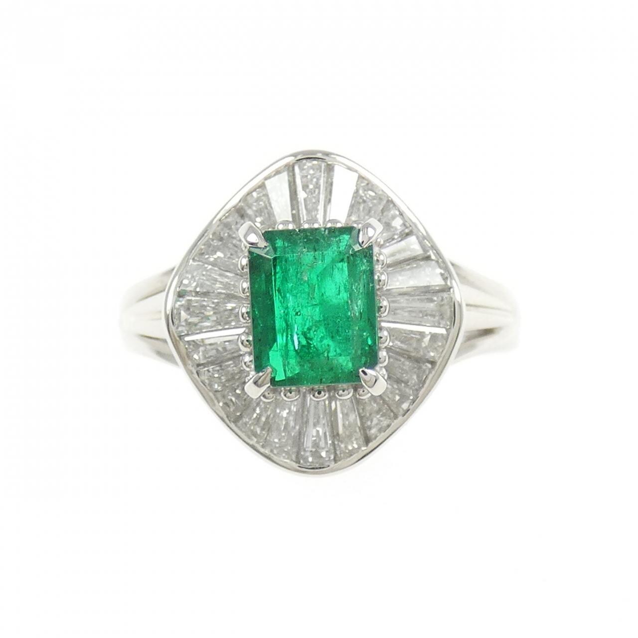 PT900 エメラルド リング 0.80CT
