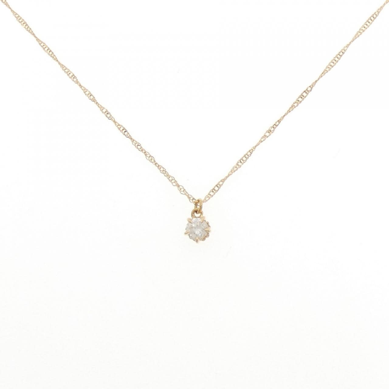 アガット ダイヤモンド ネックレス 0.1CT