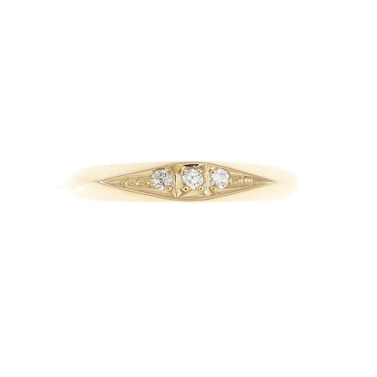 K18YG Diamond ring