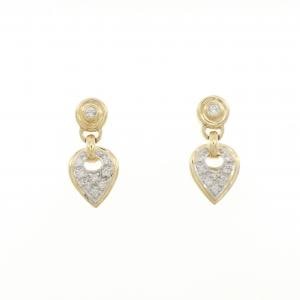 K18YG/K18WG ダイヤモンド ピアス 0.22CT