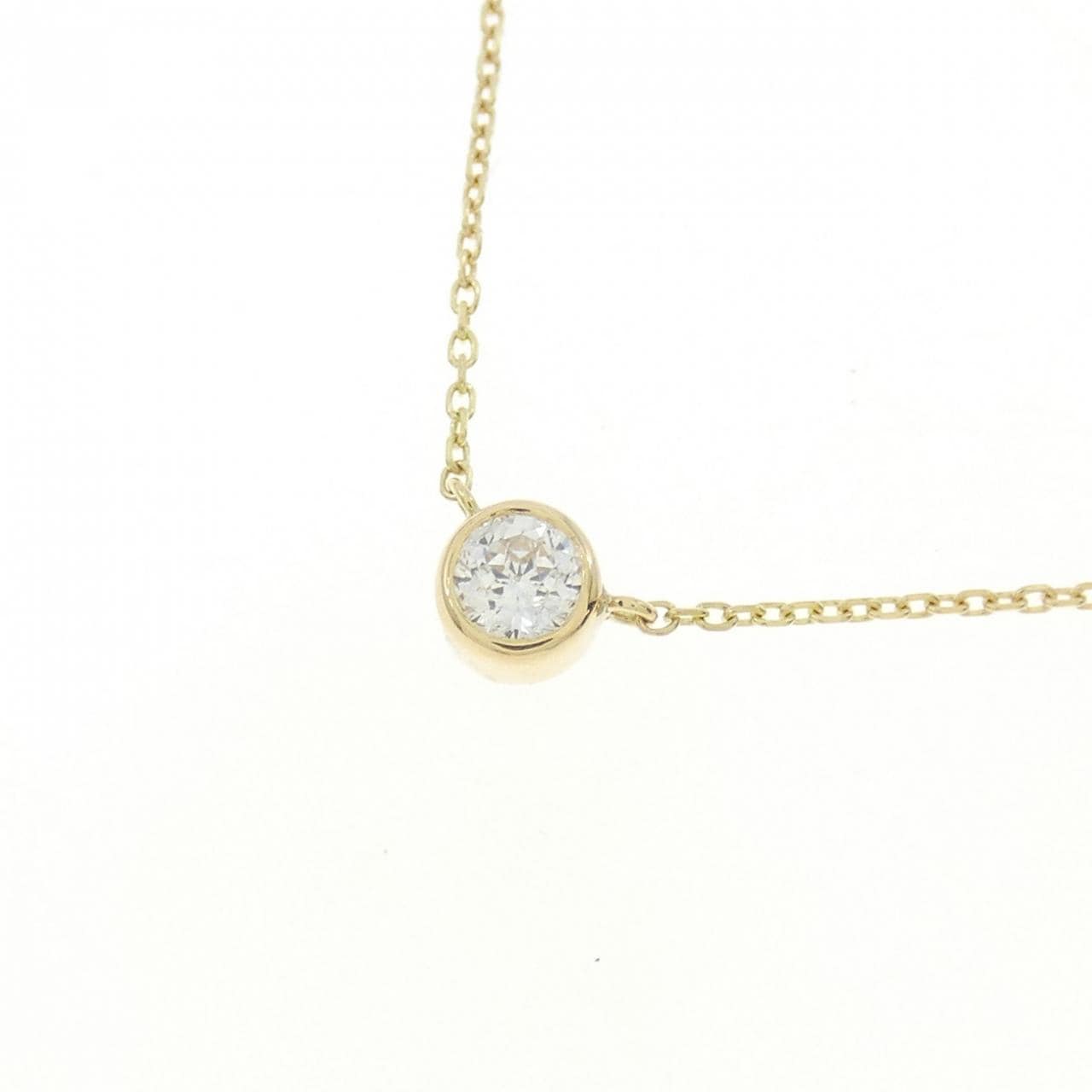 K18YG ソリティア ダイヤモンド ネックレス 0.177CT