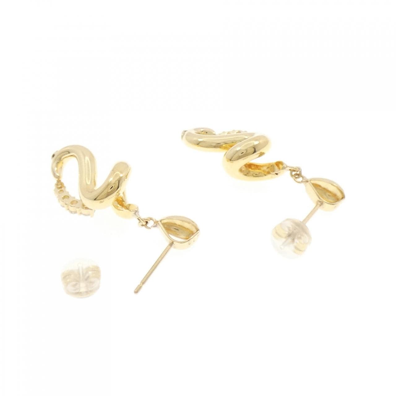 K18YG ダイヤモンド ピアス 0.32CT