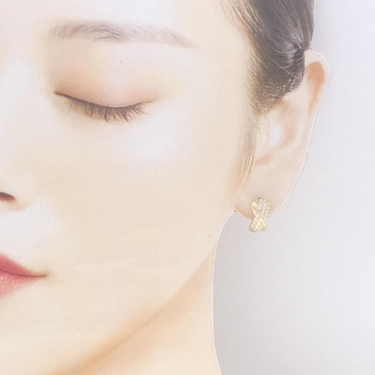 K18YG ダイヤモンド ピアス 0.50CT