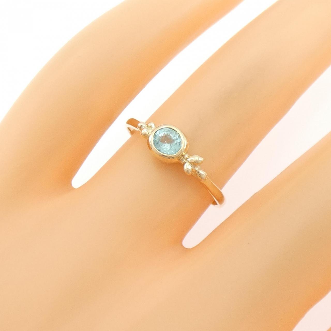 K14YG トルマリン リング