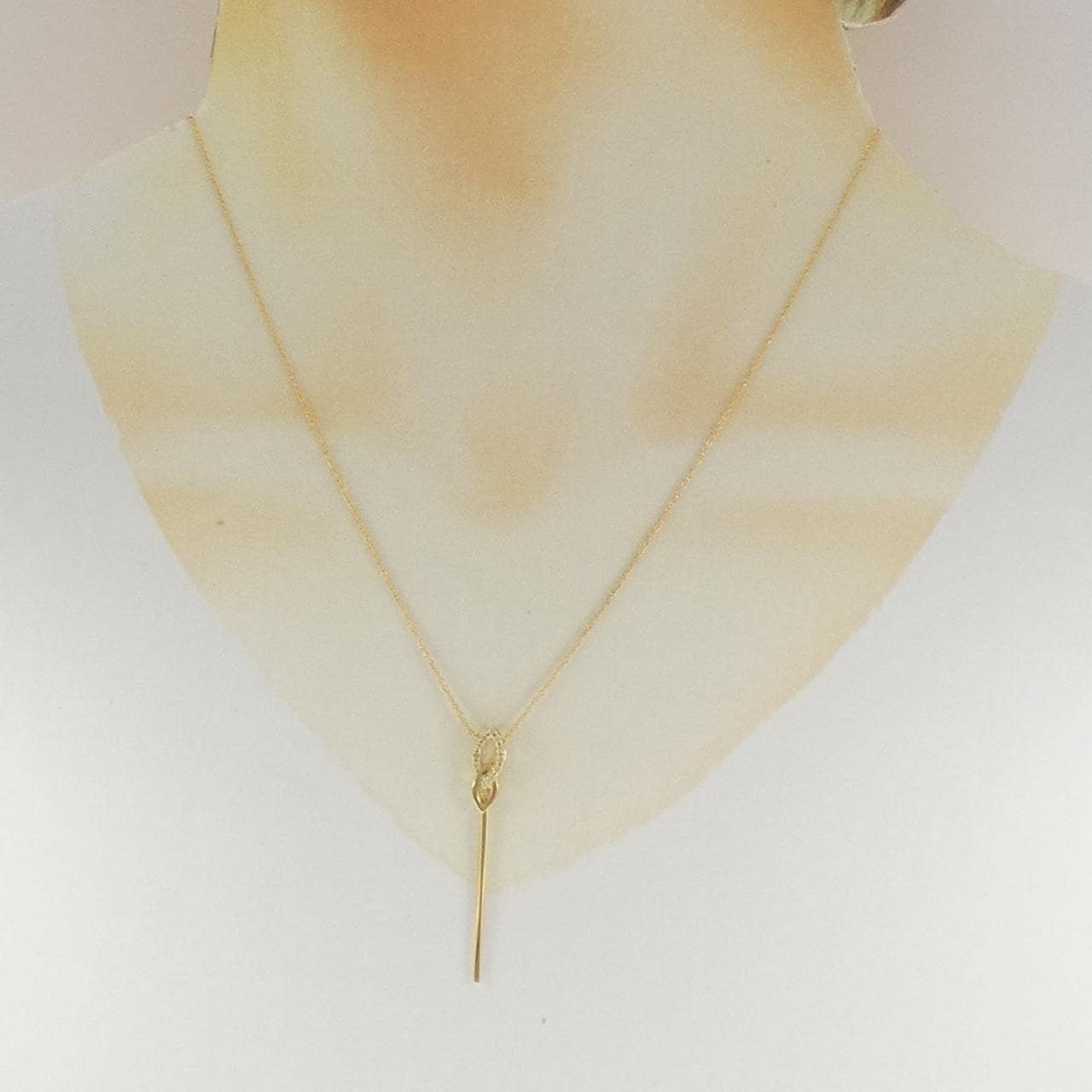 K18YG ダイヤモンド ネックレス 0.07CT