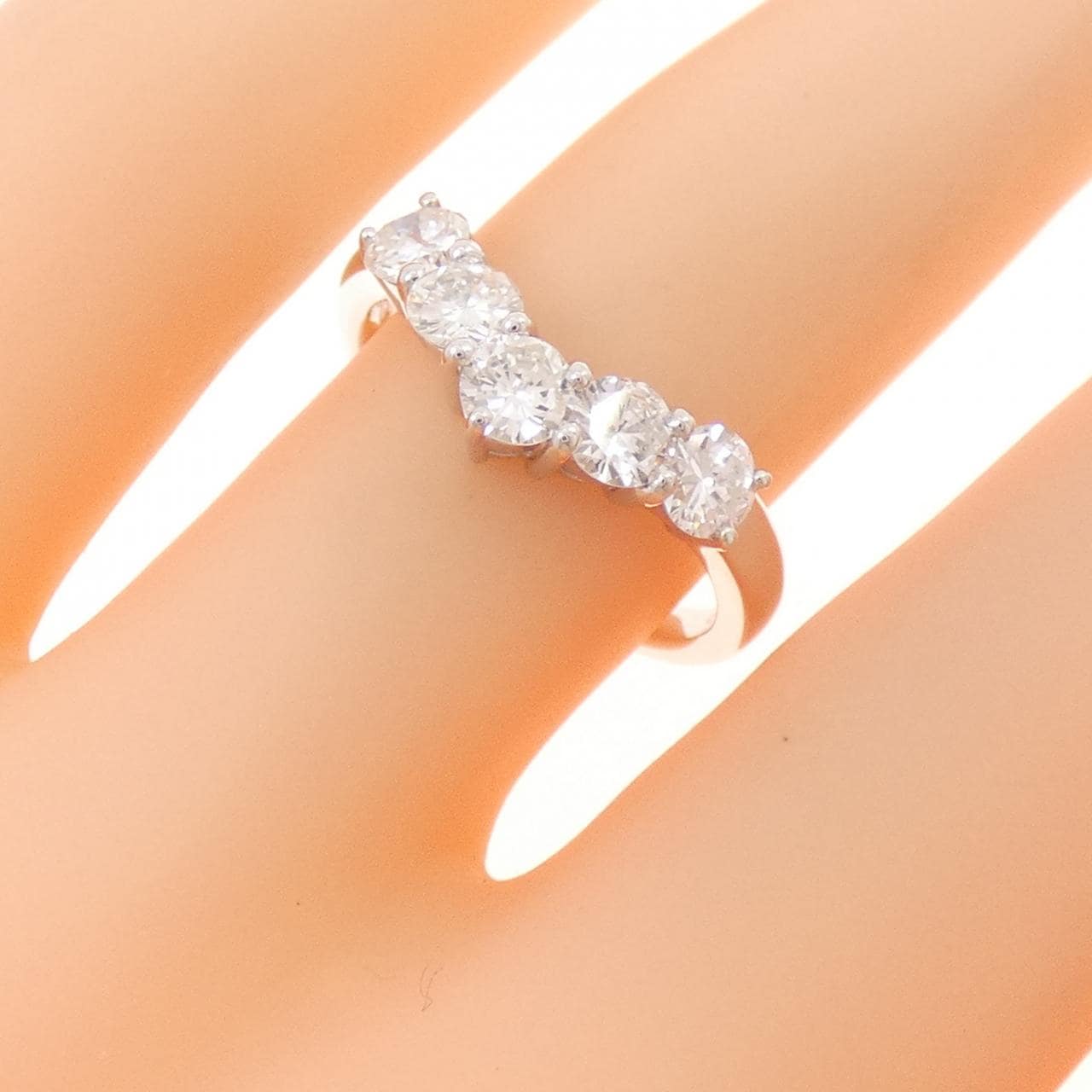 750WG ダイヤモンド リング 0.78CT