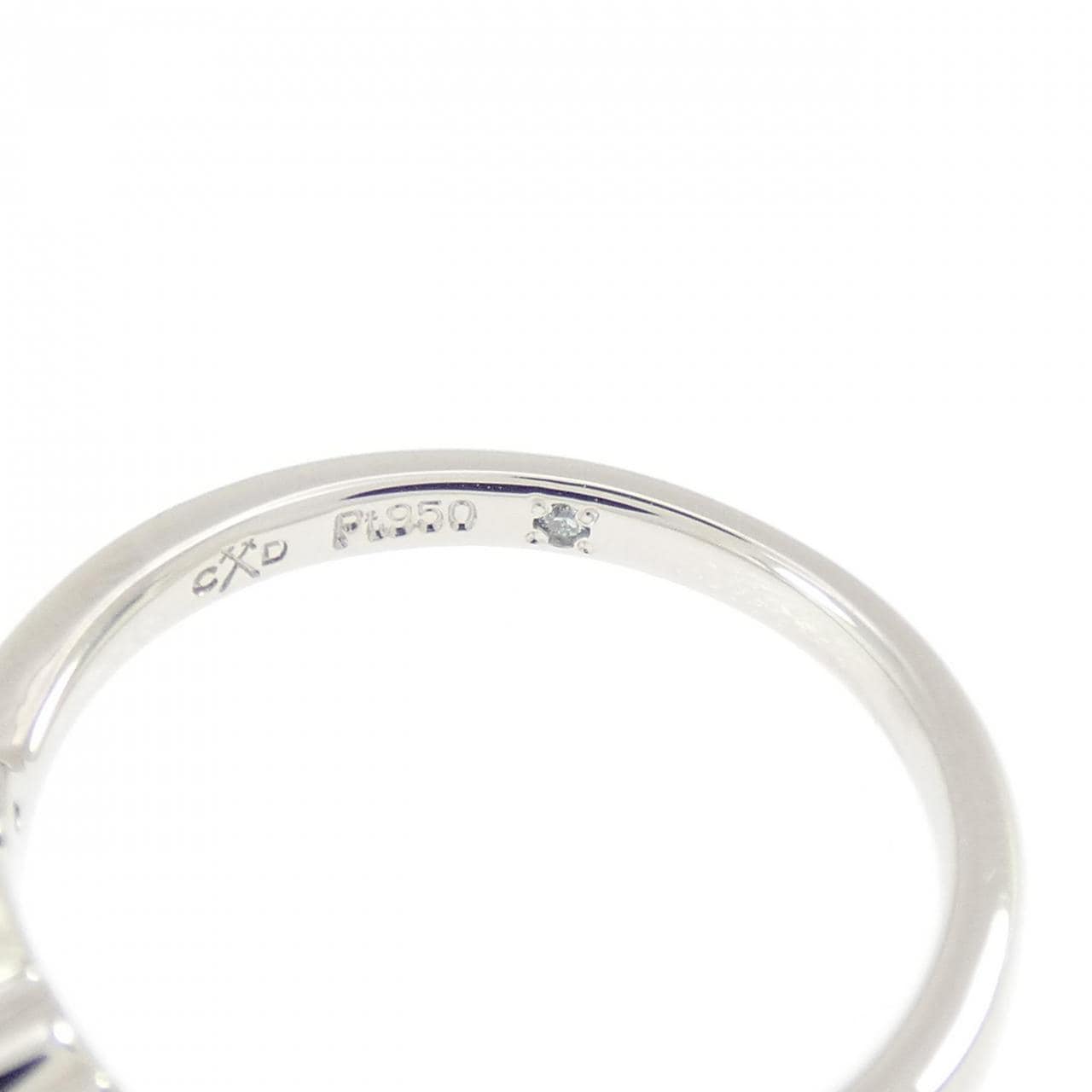 PT950 ダイヤモンド リング 0.32CT D VVS1 3EXT