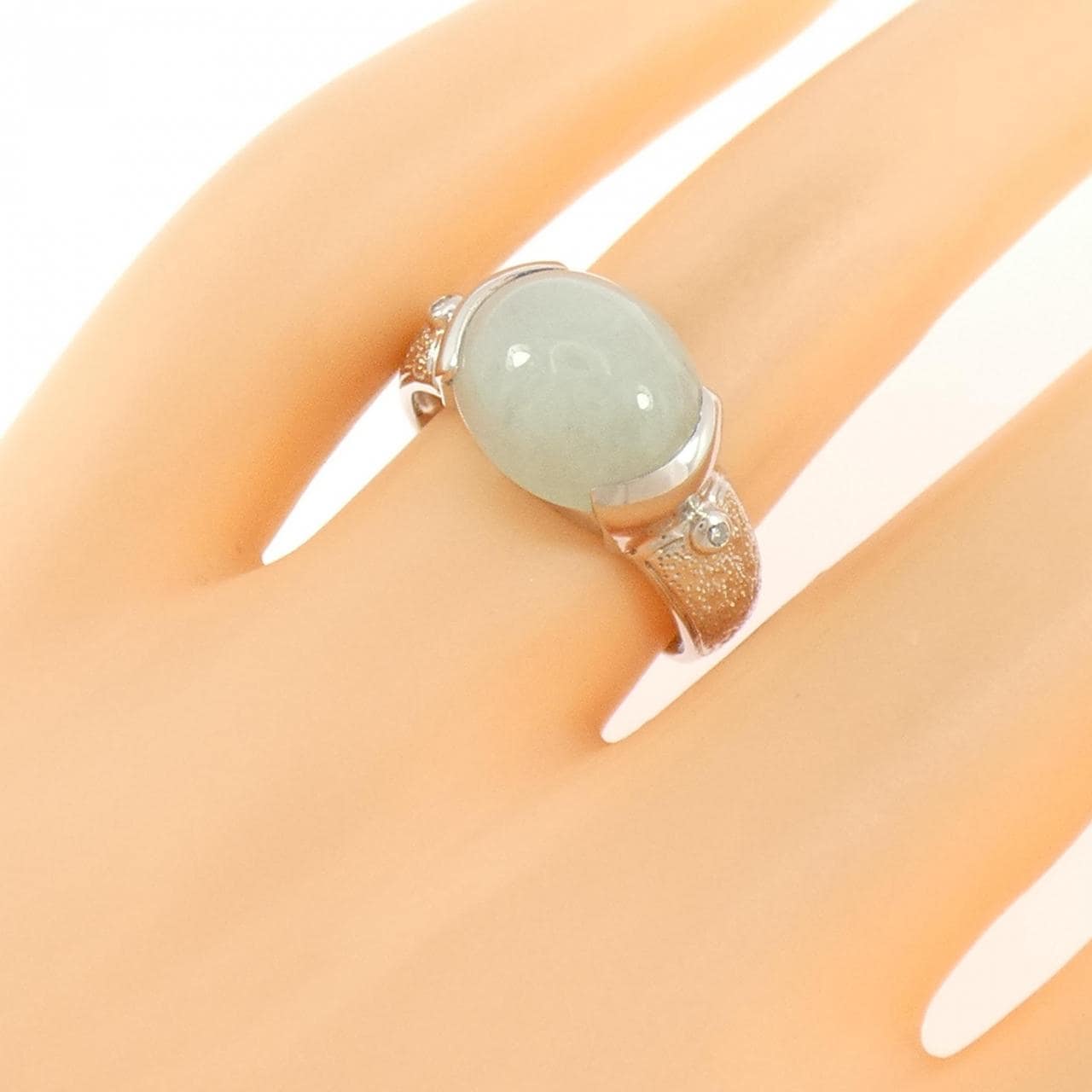 PT900 ヒスイ リング 6.00CT