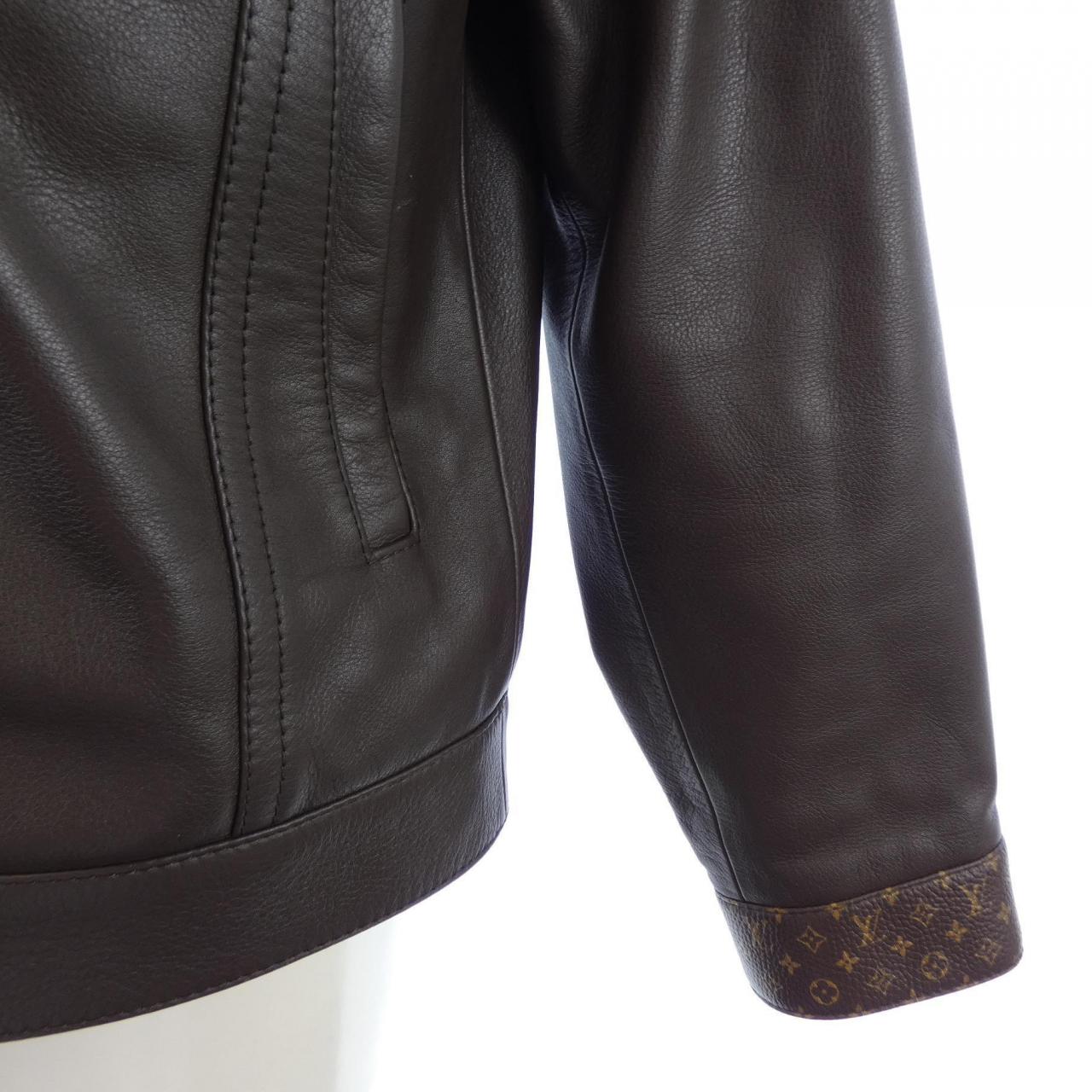ルイヴィトン LOUIS VUITTON エンベリッシュドレザートラッカージャケット HSL85EBQV レザージャケット