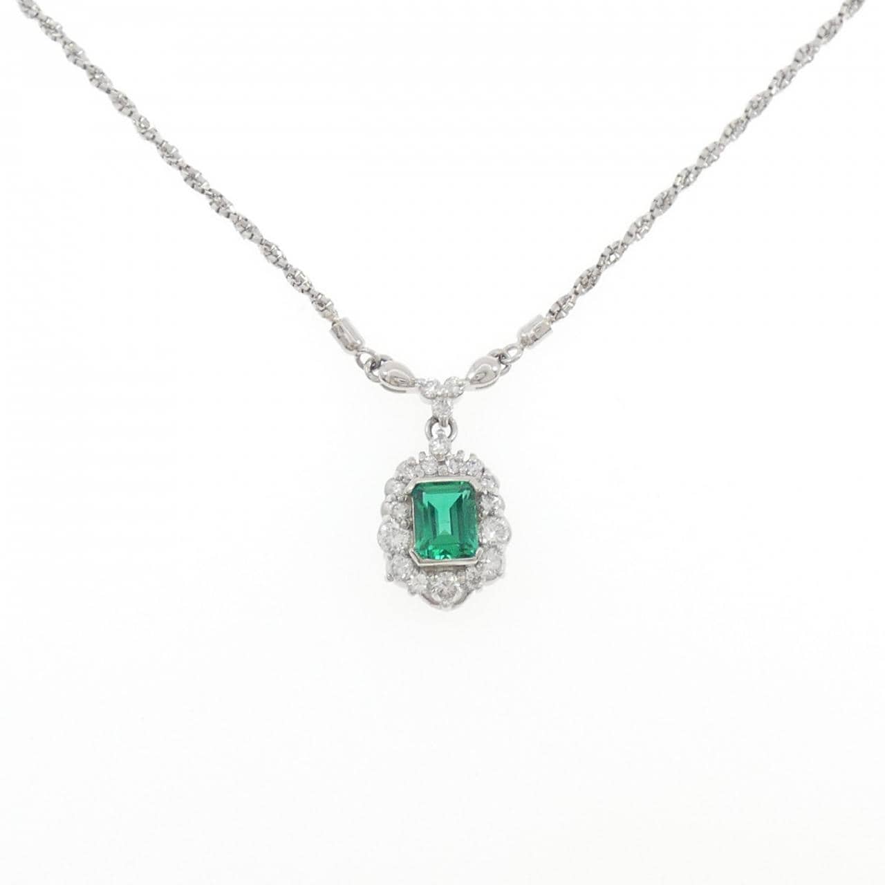 クレサンベール 合成石 ネックレス 0.53CT
