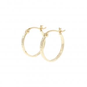 エテ K10YG/K18YG フープ ピアス