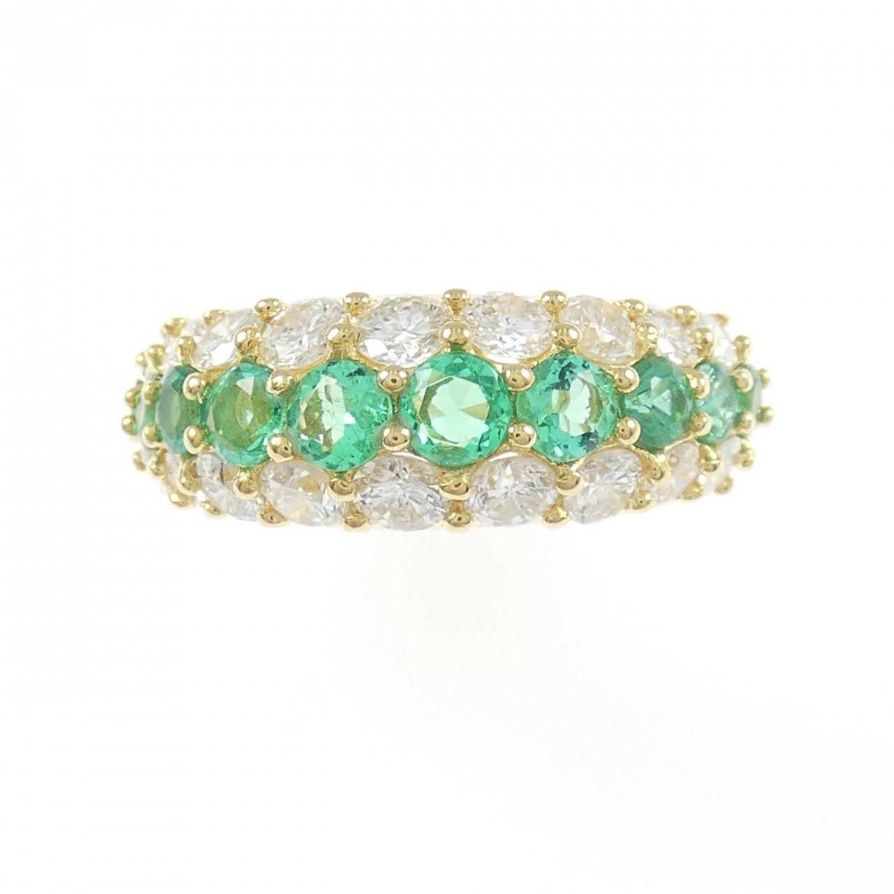 K18YG エメラルド リング 0.82CT