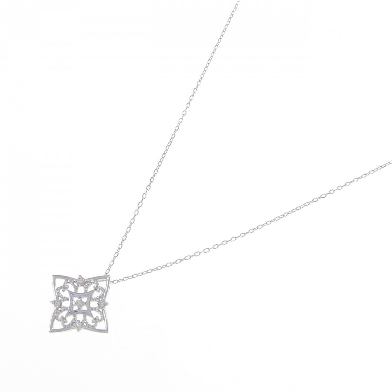 K10WG ダイヤモンド ネックレス 0.03CT