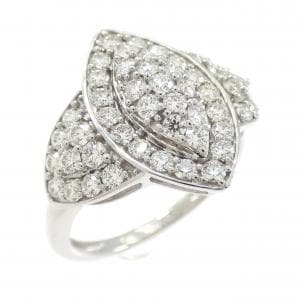 K18WG ダイヤモンド リング 0.75CT