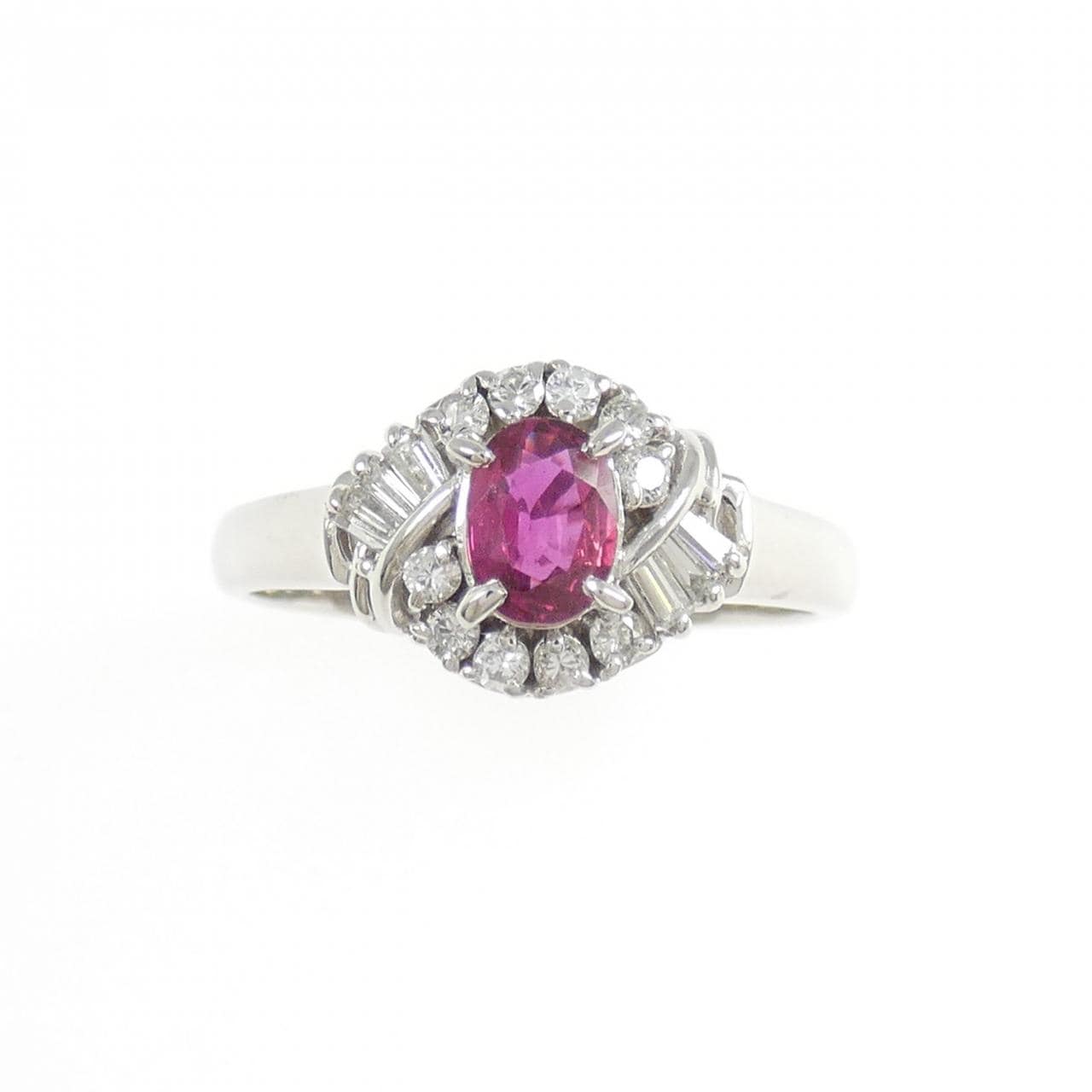 PT900 ルビー リング 0.31CT