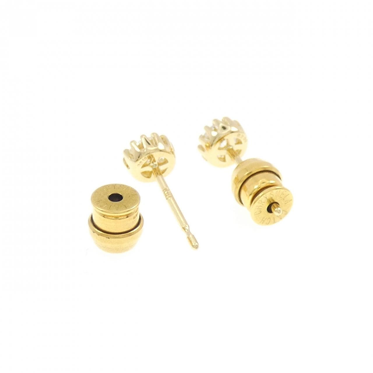 【リメイク】K18YG/ST ダイヤモンド ピアス 0.216CT 0.239CT G VS2 VG-GOOD
