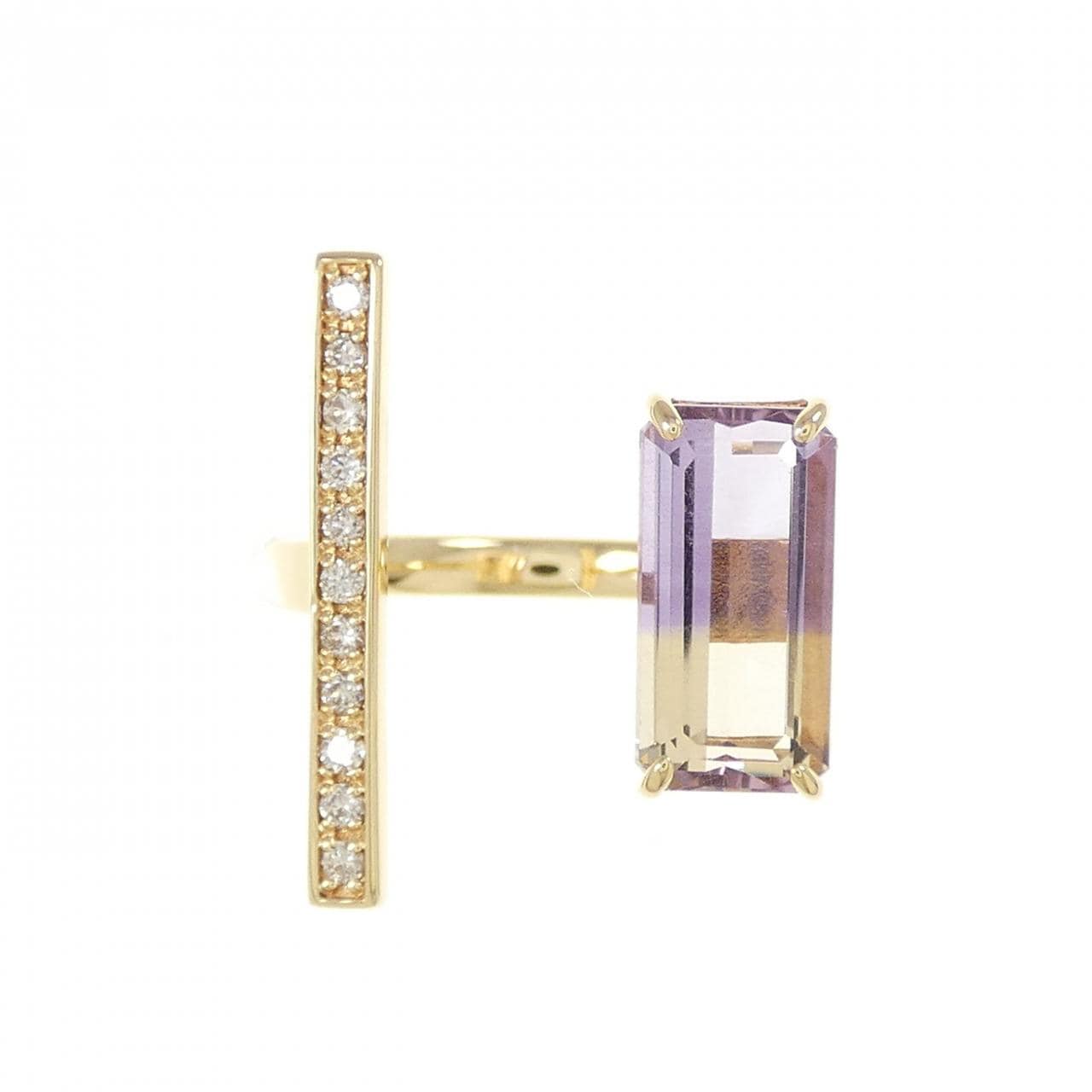 K18YG アメトリン リング 1.91CT