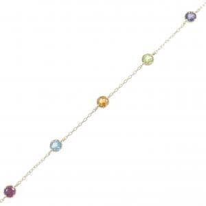 K10YG カラーストーン ブレスレット